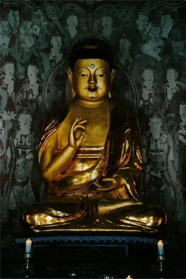 Buddha's posture showing how to balance your energy